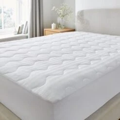Hotel Luxury Cotton Anti Allergy Mattress Protector -DUNELM Furniture Shop 30904821