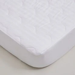 Hotel Luxury Cotton Anti Allergy Mattress Protector -DUNELM Furniture Shop 30904842 alt02