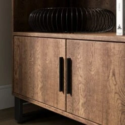 Freddie Low Bookcase, Rustic Wood Effect -DUNELM Furniture Shop 30904866 alt03