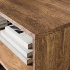 Freddie Low Bookcase, Rustic Wood Effect -DUNELM Furniture Shop 30904866 alt05