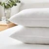 Hotel Pack Of 2 Luxury Cotton Anti Allergy Back Sleeper Pillows -DUNELM Furniture Shop 30905712