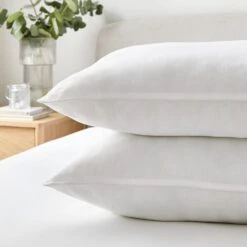 Hotel Pack Of 2 Luxury Cotton Anti Allergy Back Sleeper Pillows