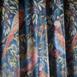 Woodland Pheasant Pencil Pleat Curtains -DUNELM Furniture Shop 30905733 alt02