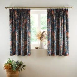Woodland Pheasant Pencil Pleat Curtains -DUNELM Furniture Shop 30905736 alt05