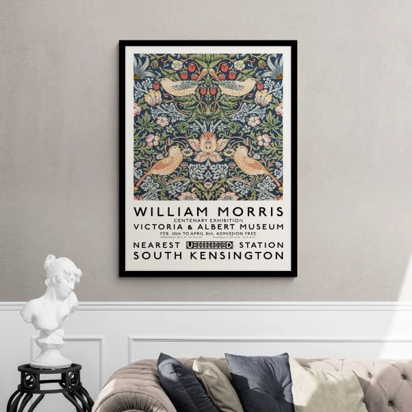 William Morris Inspired Exhibition Framed Poster 3 William Morris Inspired Exhibition Framed Poster