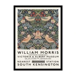 William Morris Inspired Exhibition Framed Poster 6 William Morris Inspired Exhibition Framed Poster -DUNELM Furniture Shop 30905829 alt01