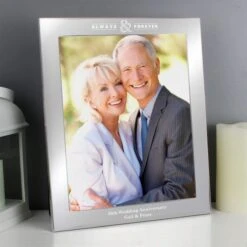 Personalised Always And Forever Silver Photo Frame -DUNELM Furniture Shop 30908369 alt02