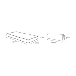 Jay-Be Bunk E-Pocket Eco Kids Mattress -DUNELM Furniture Shop 30908791 alt09