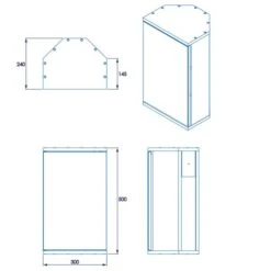 Simplicity Single Door Corner Cabinet -DUNELM Furniture Shop 30908837 alt09