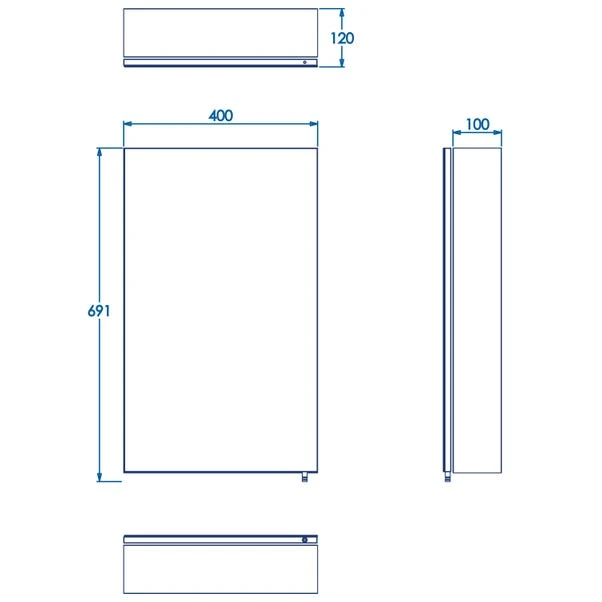 Dawley Matt Black Steel Single Door Cabinet, Matt Black 10 Dawley Matt Black Steel Single Door Cabinet, Matt Black - Image 8