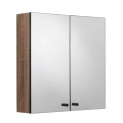 Flexi Fix Ontario Double Cabinet, Black And Teak Effect -DUNELM Furniture Shop 30908886 alt02