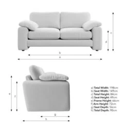 Magnus Soft Textured Chenille 2 Seater Sofa -DUNELM Furniture Shop 30909961 alt09
