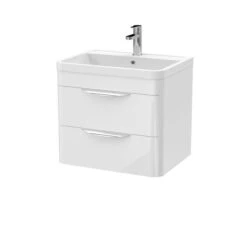 Parade Wall Mounted Vanity Unit With Polymarble Basin -DUNELM Furniture Shop 30910335