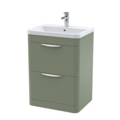 Parade Floor Standing 2 Drawer Vanity Unit With Ceramic Basin -DUNELM Furniture Shop 30910357