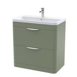 Parade Floor Standing 2 Drawer Vanity Unit With Ceramic Basin -DUNELM Furniture Shop 30910359