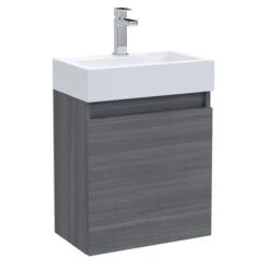 Merit Slimline 1 Door Wall Mounted Vanity Unit With Basin -DUNELM Furniture Shop 30910396