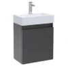 Merit Slimline 1 Door Wall Mounted Vanity Unit With Basin -DUNELM Furniture Shop 30910398