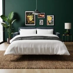 Zoe 3 Seater Double Sofa Bed, Velvet -DUNELM Furniture Shop 30910969