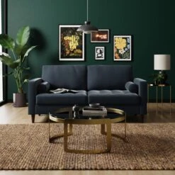 Zoe 3 Seater Double Sofa Bed, Velvet -DUNELM Furniture Shop 30910969 alt01