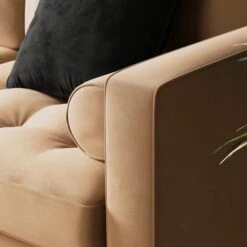 Zoe 3 Seater Double Sofa Bed, Velvet -DUNELM Furniture Shop 30910972 alt03