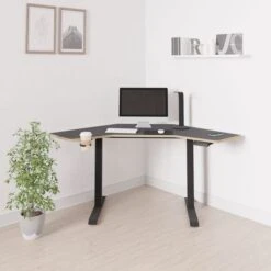 Gino Corner Height Adjustable Desk -DUNELM Furniture Shop 30911004