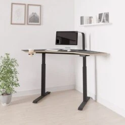 Gino Corner Height Adjustable Desk -DUNELM Furniture Shop 30911004 alt01