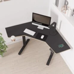 Gino Corner Height Adjustable Desk -DUNELM Furniture Shop 30911004 alt02
