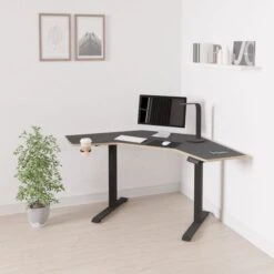 Gino Corner Height Adjustable Desk -DUNELM Furniture Shop 30911004 alt03