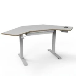 Gino Corner Height Adjustable Desk With Drawer -DUNELM Furniture Shop 30911006