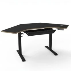 Gino Corner Height Adjustable Desk With Drawer -DUNELM Furniture Shop 30911007 alt01