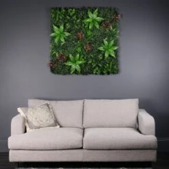 Artificial Mixed Foliage Flower Wall Panel -DUNELM Furniture Shop 30911030 alt03