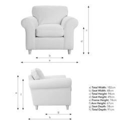 Flori Chunky Chenille Armchair -DUNELM Furniture Shop 30911160 alt09