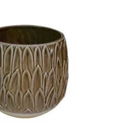 Arles Leaf Embossed Plant Pot -DUNELM Furniture Shop 30911836 alt02