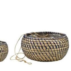 Set Of 2 Seagrass Hanging Plant Pots -DUNELM Furniture Shop 30911884 alt03