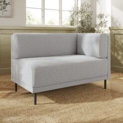 Mae Corner Dining Bench, Textured Weave -DUNELM Furniture Shop 30912478 alt01