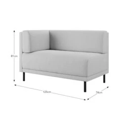 Mae Corner Dining Bench, Textured Weave -DUNELM Furniture Shop 30912496 alt09