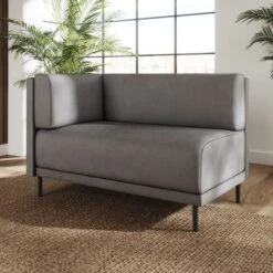 Mae Corner Dining Bench, Faux Leather -DUNELM Furniture Shop 30912504 alt01