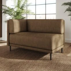 Mae Corner Dining Bench, Faux Leather -DUNELM Furniture Shop 30912505 alt01