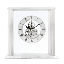 Acctim Vermont Silver Mantel Clock