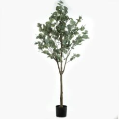 Artificial Eucalyptus Tree In Black Plastic Plant Pot 7 Artificial Eucalyptus Tree In Black Plastic Plant Pot -DUNELM Furniture Shop 30913538 alt02