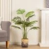 Artificial Palm Tree In Bamboo Plant Pot