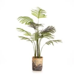 Artificial Palm Tree In Bamboo Plant Pot -DUNELM Furniture Shop 30913553 alt03