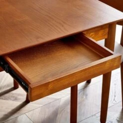 Lowry 4-6 Seater Extendable Dining Table With 2 Drawers -DUNELM Furniture Shop 30914228 alt06