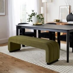 Lucilla 3 Seater Dining Bench, Velvet -DUNELM Furniture Shop 30915741 alt01