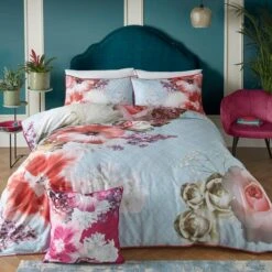 Laurence Llewelyn-Bowen Mayfair Lady 100% Cotton Duvet Cover And Pillowcase Set -DUNELM Furniture Shop 30916274 alt07