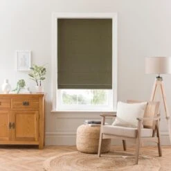 Luna Fleece Thermal Roman Blind -DUNELM Furniture Shop 30918844