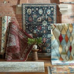 Farida Premium Hand-Knotted Floral Wool Rug -DUNELM Furniture Shop 30919920 alt08