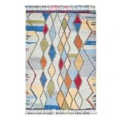 Navi Premium Hand-Knotted Shaggy Wool Rug -DUNELM Furniture Shop 30920193 alt04