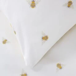 Printed Bee Duvet Cover & Pillowcase Set 26 Printed Bee Duvet Cover & Pillowcase Set -DUNELM Furniture Shop 30921016 alt04