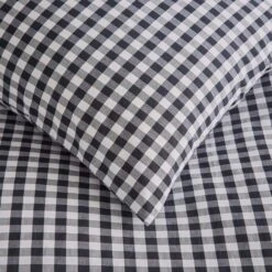 Portloe Gingham Woven Cotton Fitted Sheet -DUNELM Furniture Shop 30921096 alt04